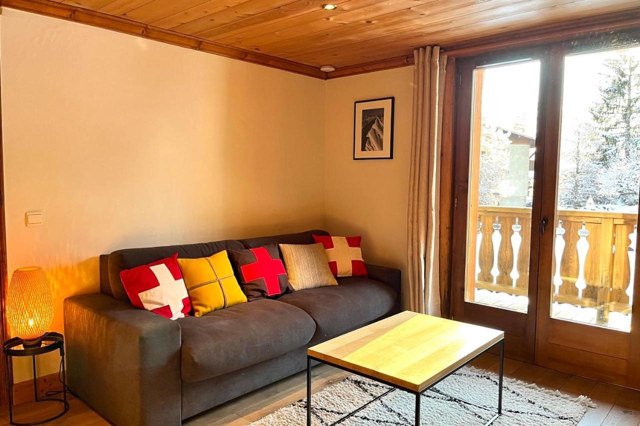 Chic And Cosy Apt With Balcony In Megeve Exterior photo