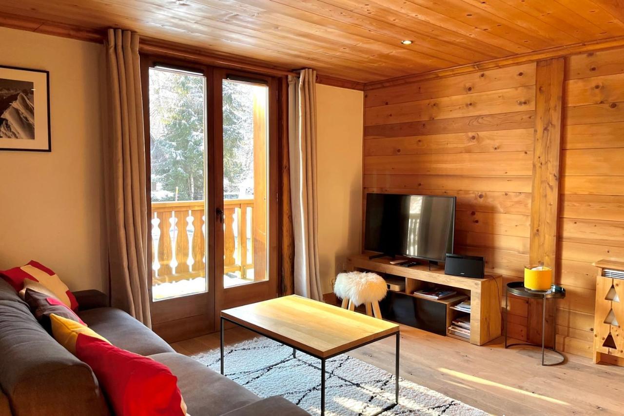Chic And Cosy Apt With Balcony In Megeve Exterior photo